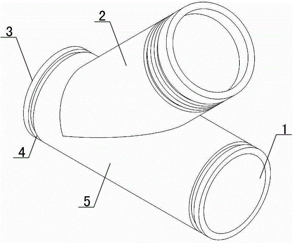 Pumping concrete blowing tube and method of use thereof