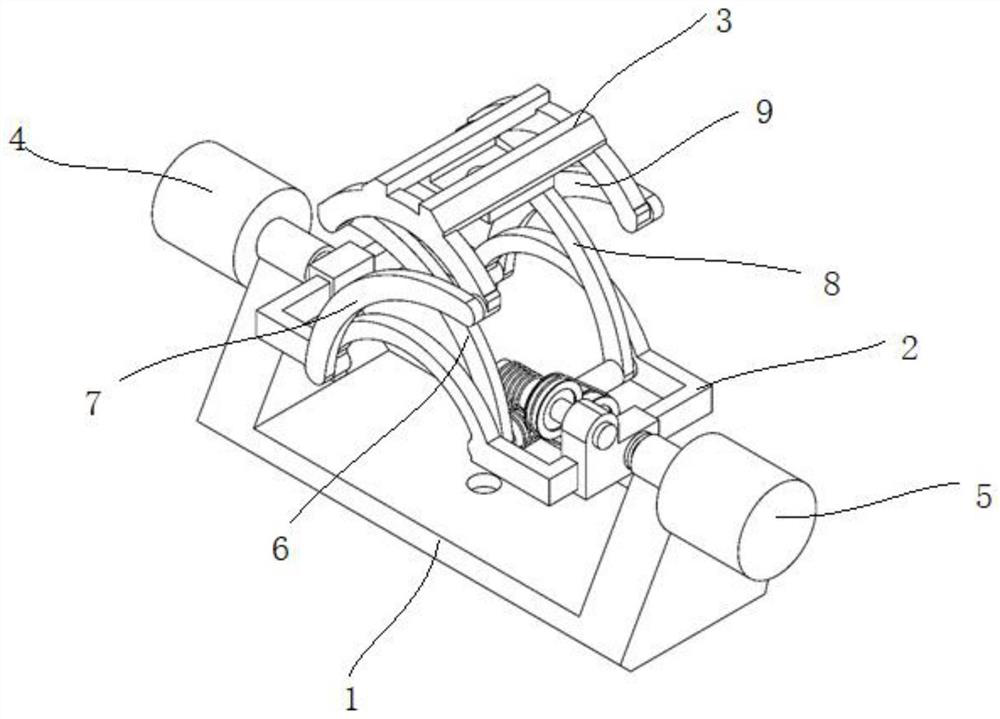 Parallel driving mechanism with two-degree-of-freedom large-rotation-angle rotation