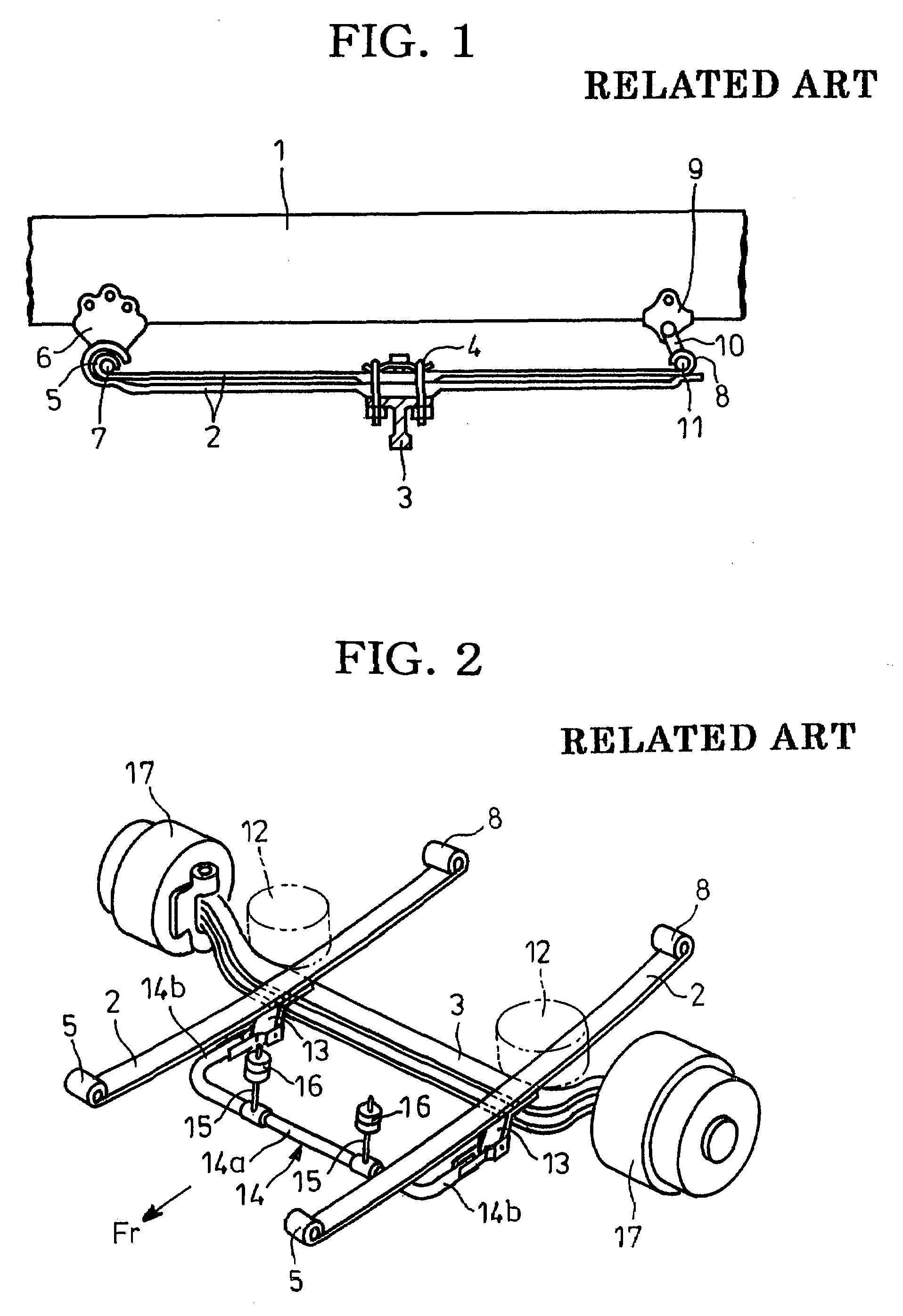 Stabilizer and air leaf suspension using the same