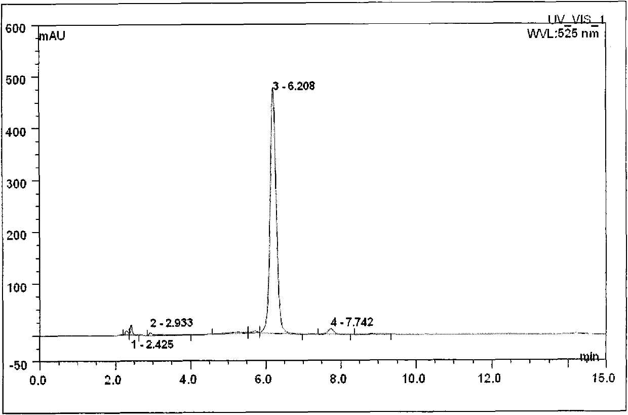 Method for quickly analyzing anthocyanin in tobacco corolla