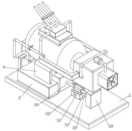 Constructional engineering dust falling device based on impact-jet airflow combination and use method thereof