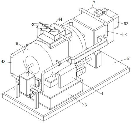 Constructional engineering dust falling device based on impact-jet airflow combination and use method thereof