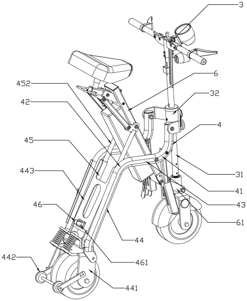 Foldable portable electric vehicle