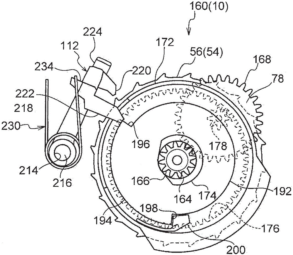 Webbing take-up device