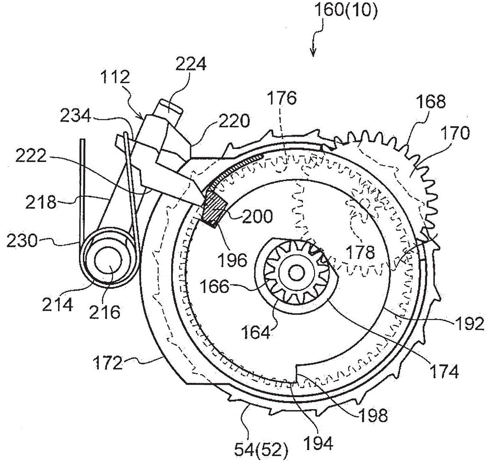 Webbing take-up device