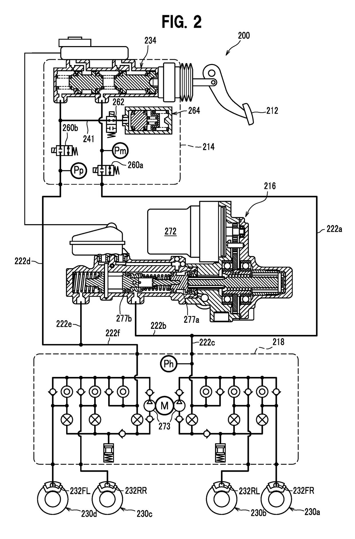 Braking force control system