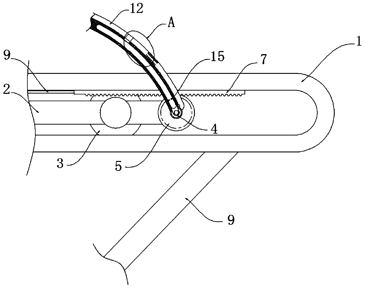 Convenient-to-fix and rainproof clothesline pole