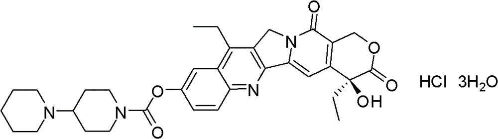 A kind of method for preparing irinotecan hydrochloride