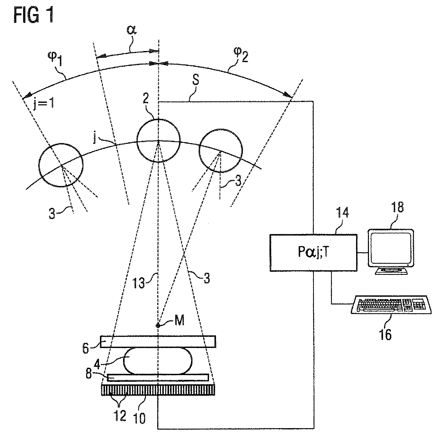 Tomosynthetic image reconstruction method, and diagnostic device operating according to the method