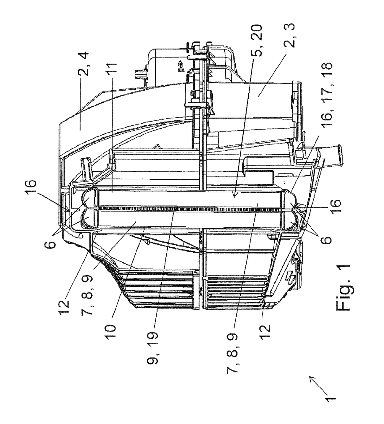 Motor vehicle air conditioning unit