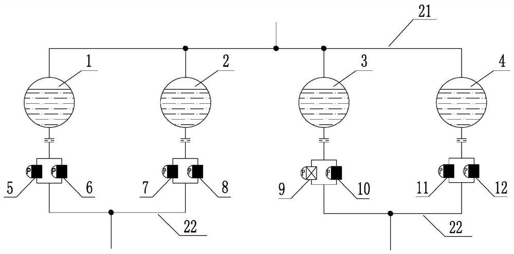 Method and device for improving performance of hydraulic management system of spacecraft propulsion system