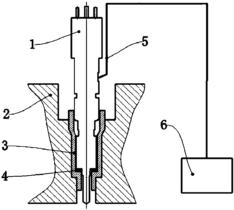 Oil injector for parameter test in cylinder of diesel engine and machining method thereof