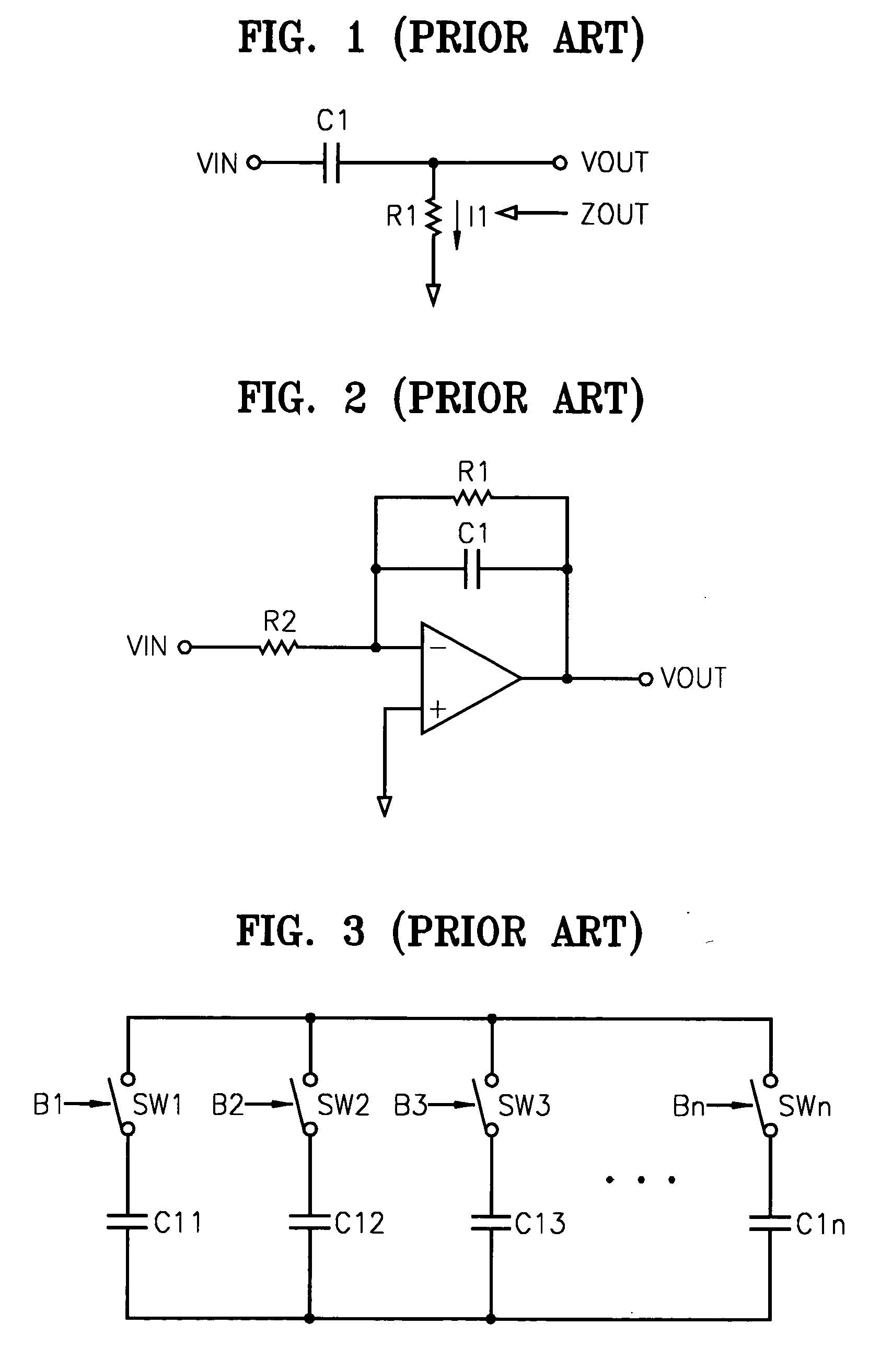 Device for controlling a frequency response by scaling an impedance