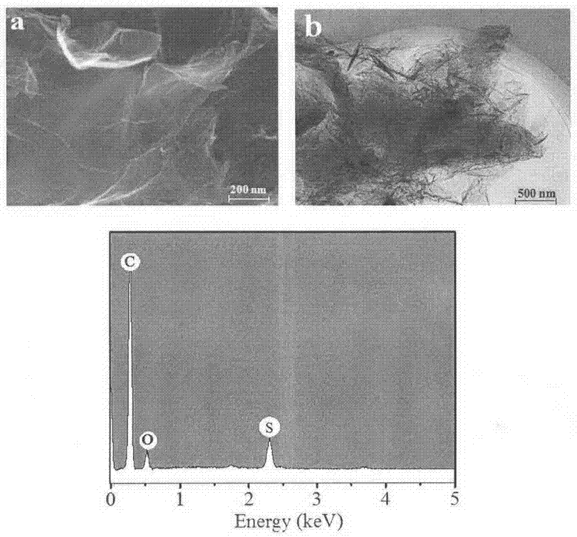 Cadmium lead electrochemical detection method based on sulfur-doped graphene