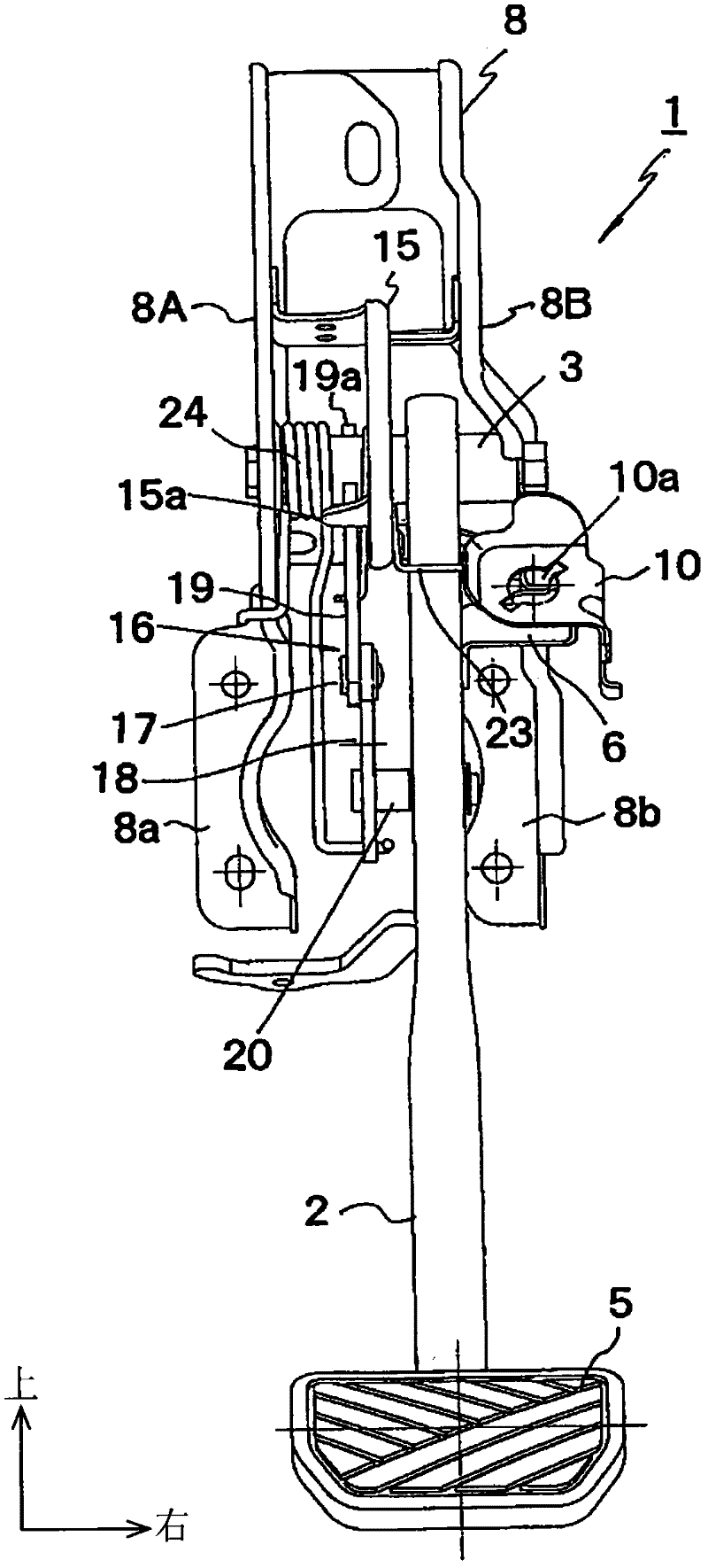 Pedal device for vehicle