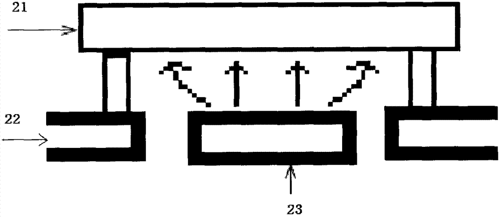 Capacitive touch screen having single-layer bridge-striding structure