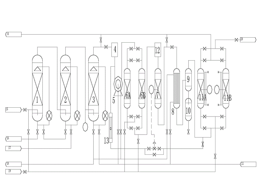 Device and method used for recycling hydrogen from chlor-alkali industry vented tail gas and preparing high purity hydrogen