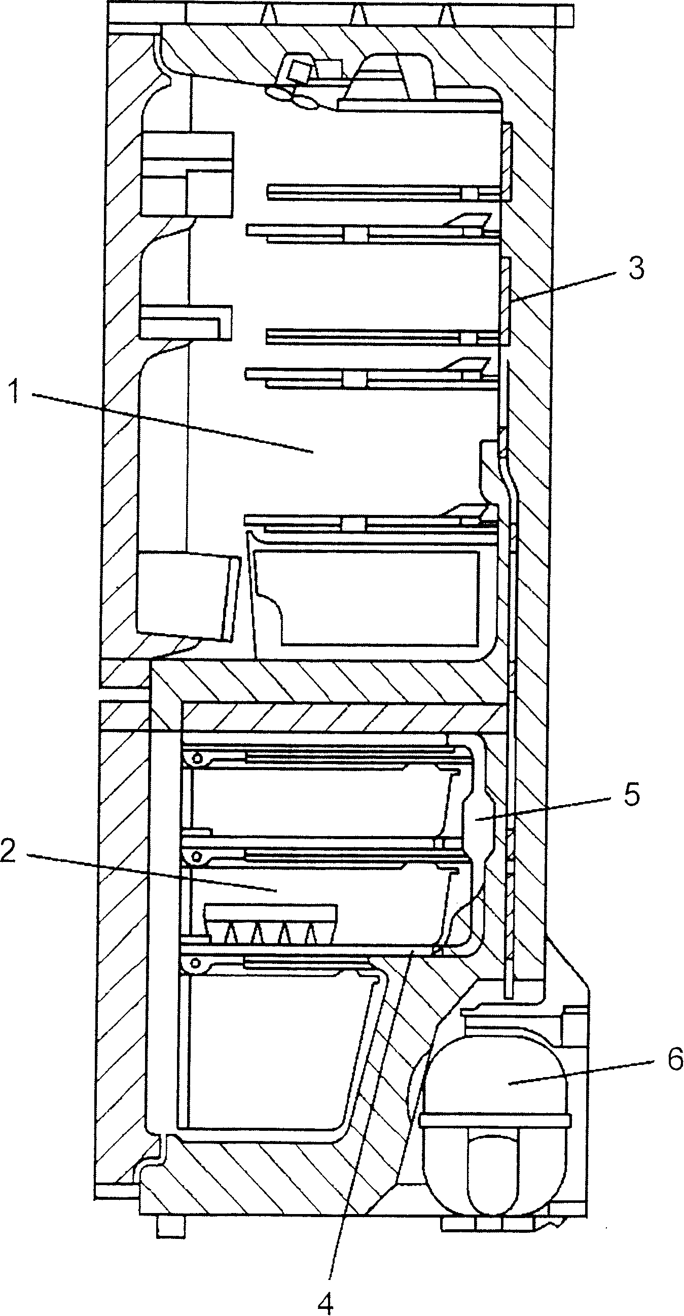 Cooling device and refrigerator using the same