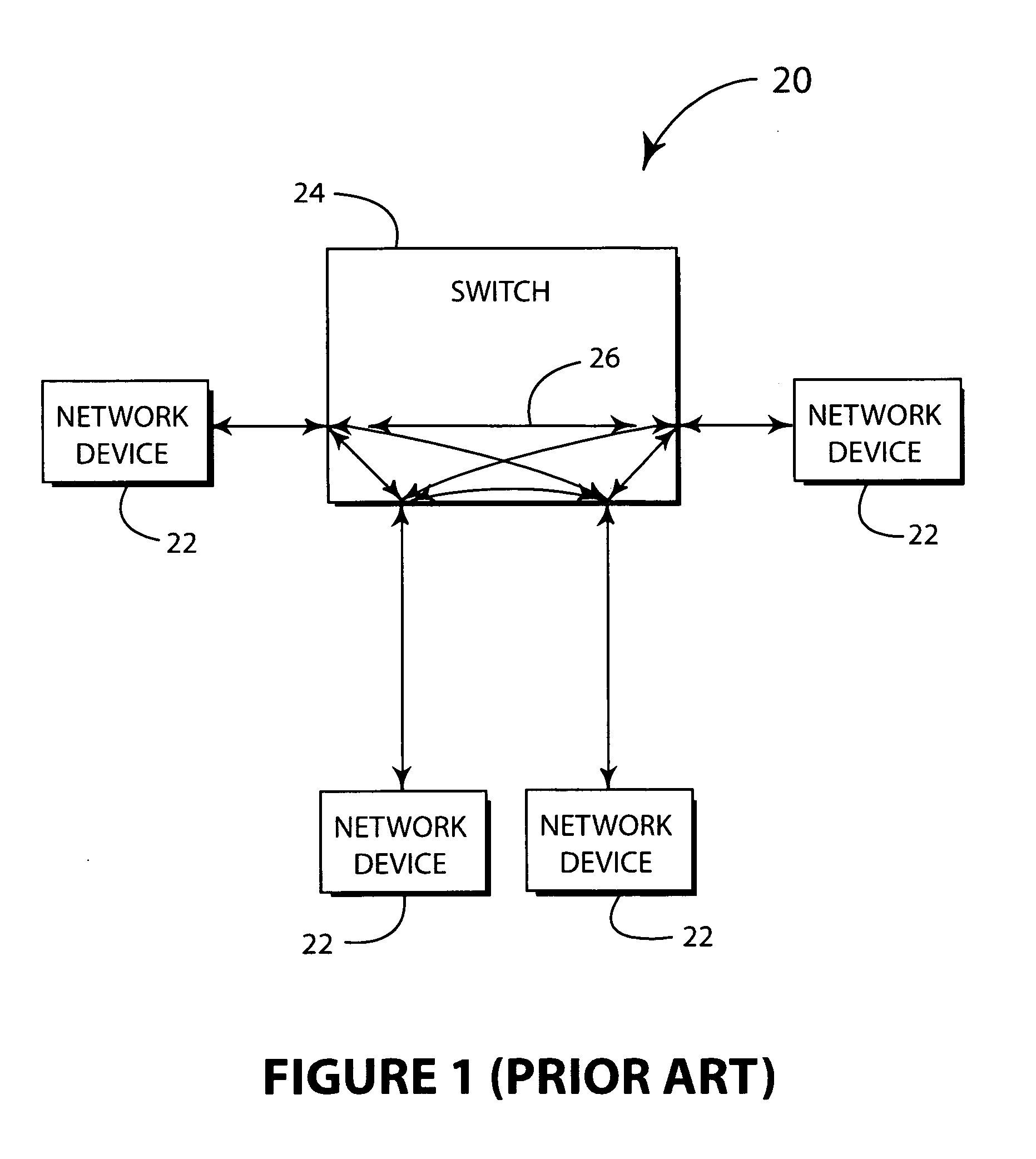 Data storage access through switched fabric