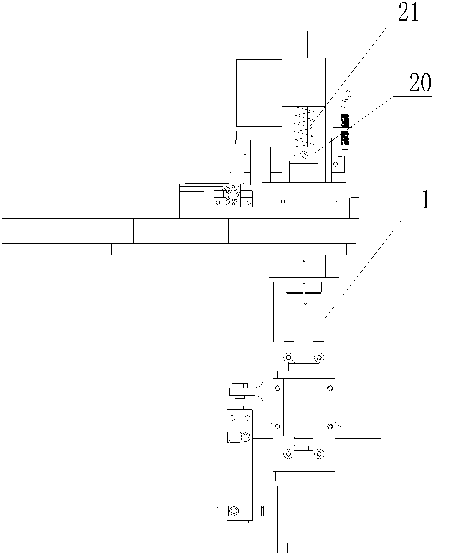 Needle bearing installing mechanism