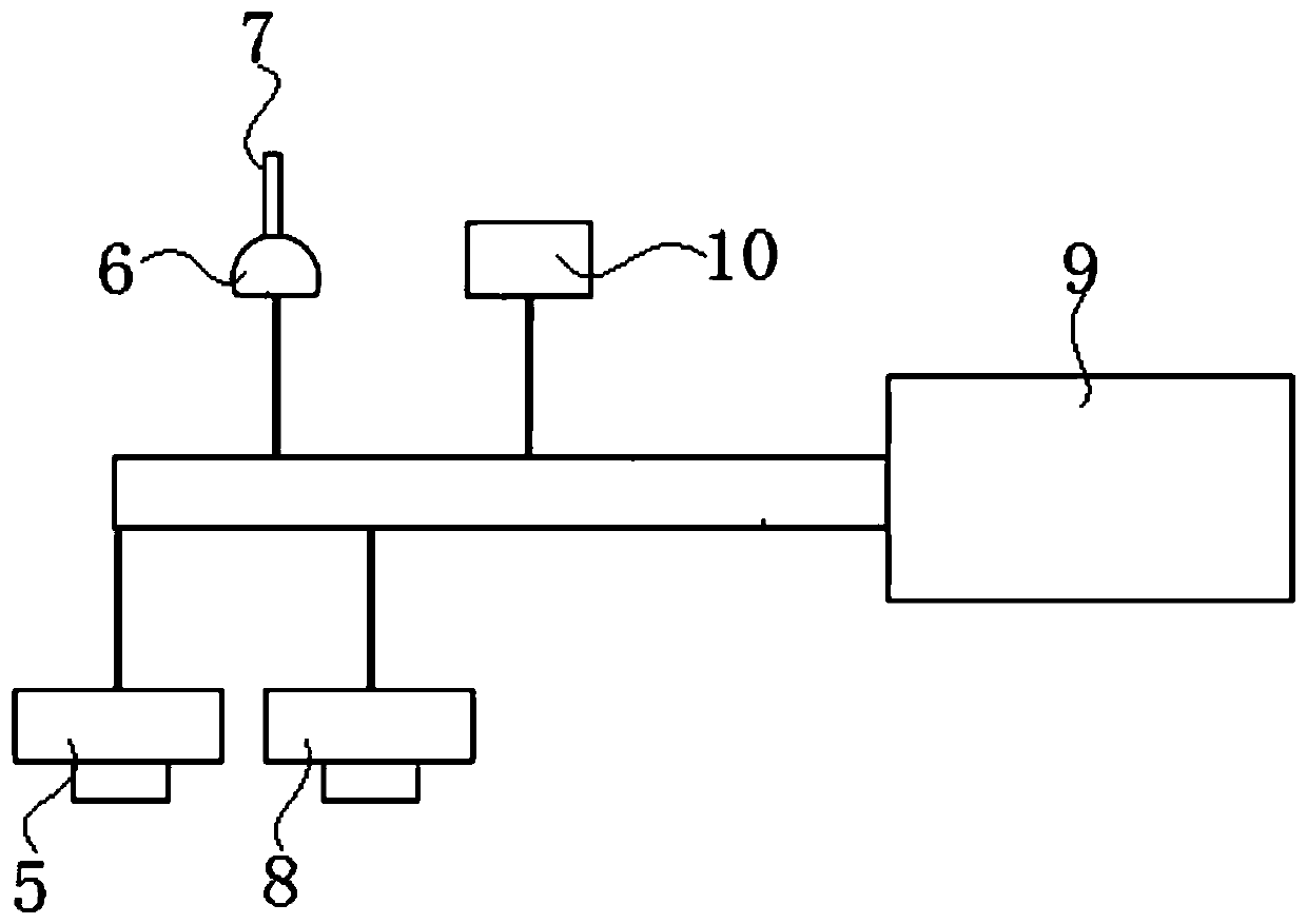 Body temperature monitoring device and monitoring method for medium-and-large livestock farms