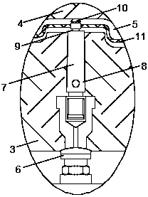 Automobile door panel injection mold