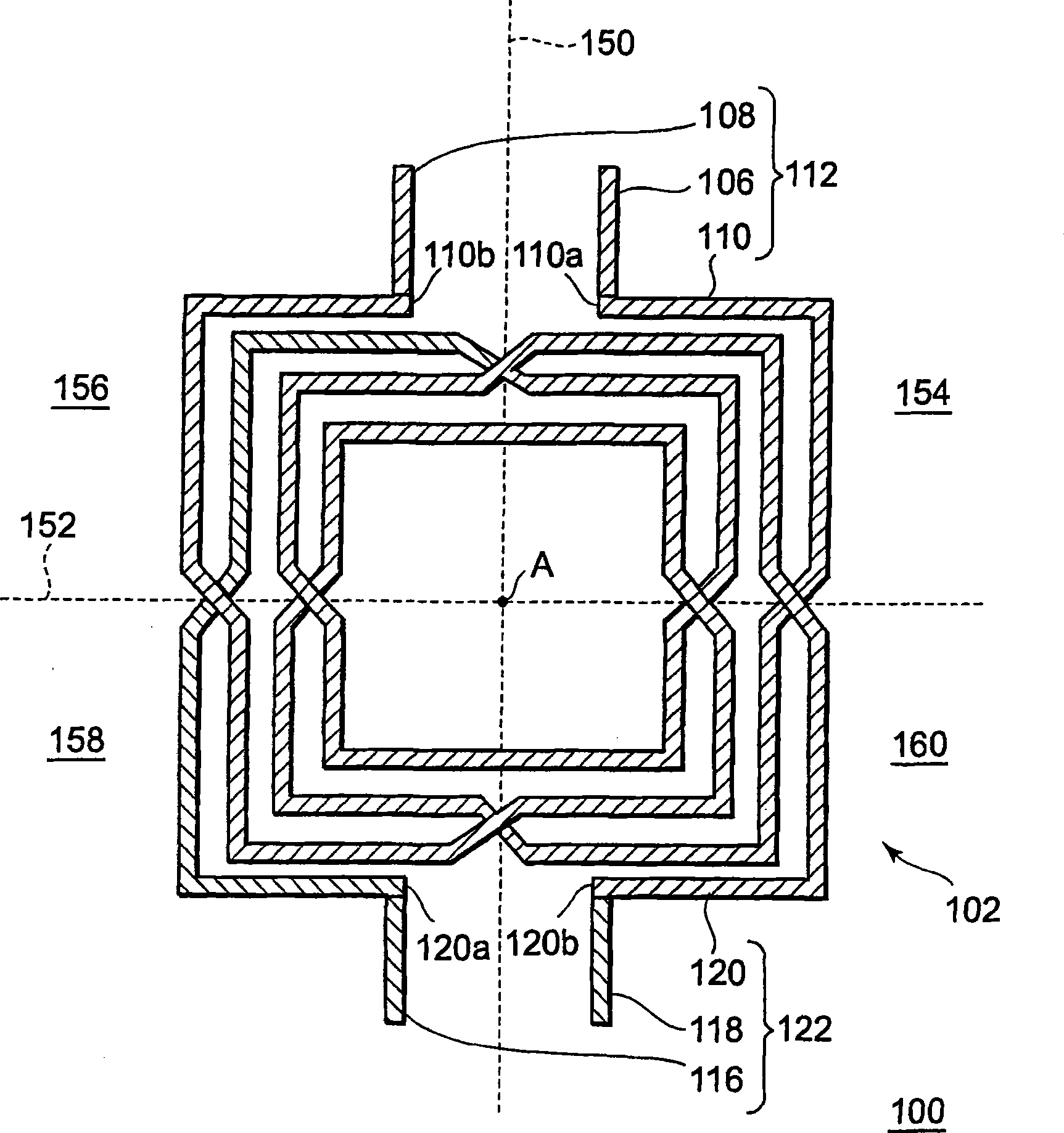 Electronic device having transformer