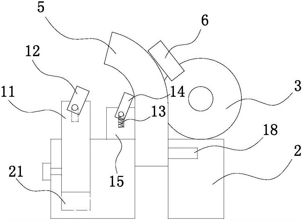 Machining device with multidirectional clamping pressure detection and ultrasonic crack detection feedback functions