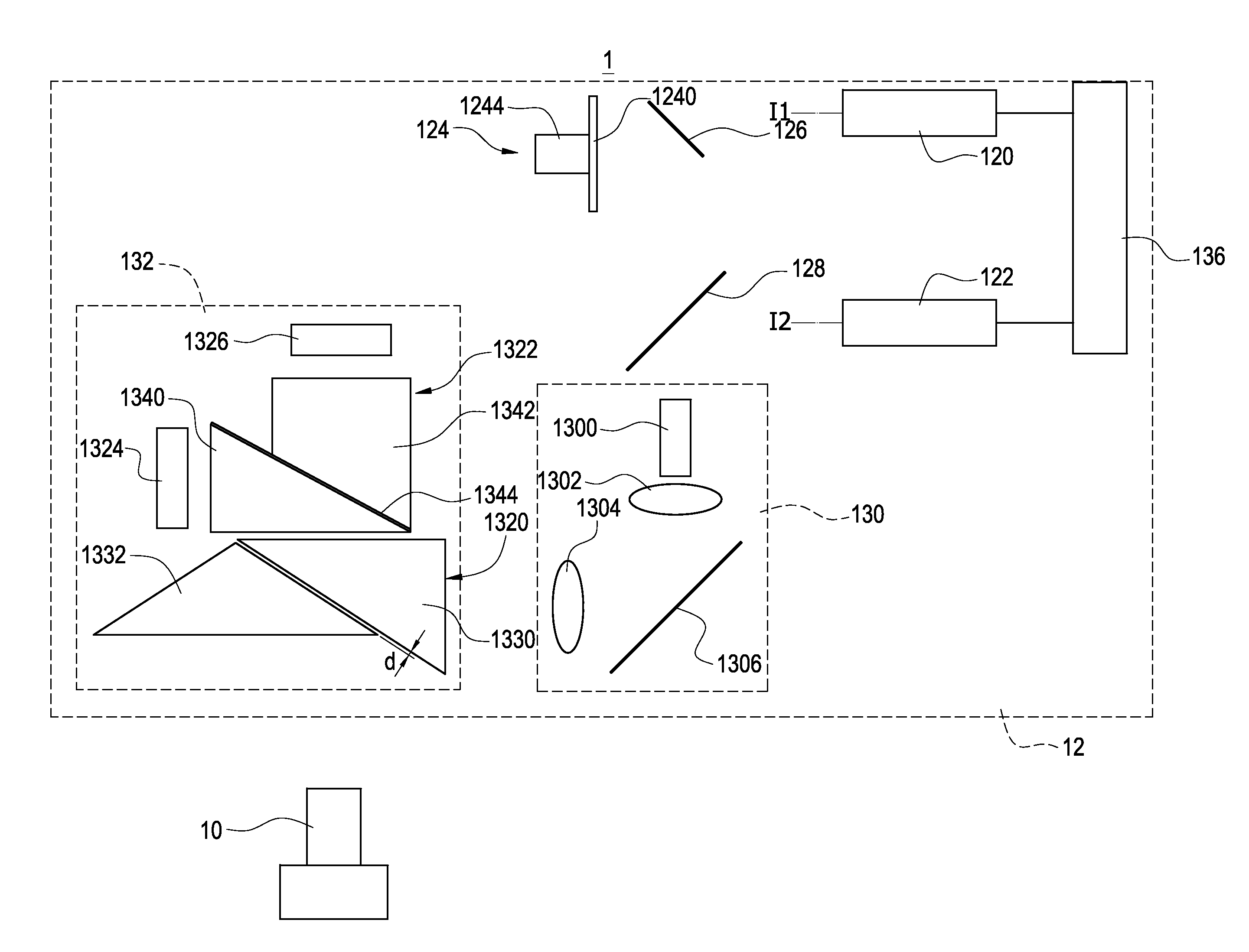 Optical projecting apparatus