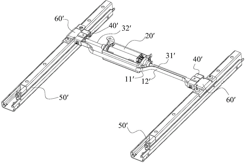 Automobile sliding rail assembly and motor bracket thereof