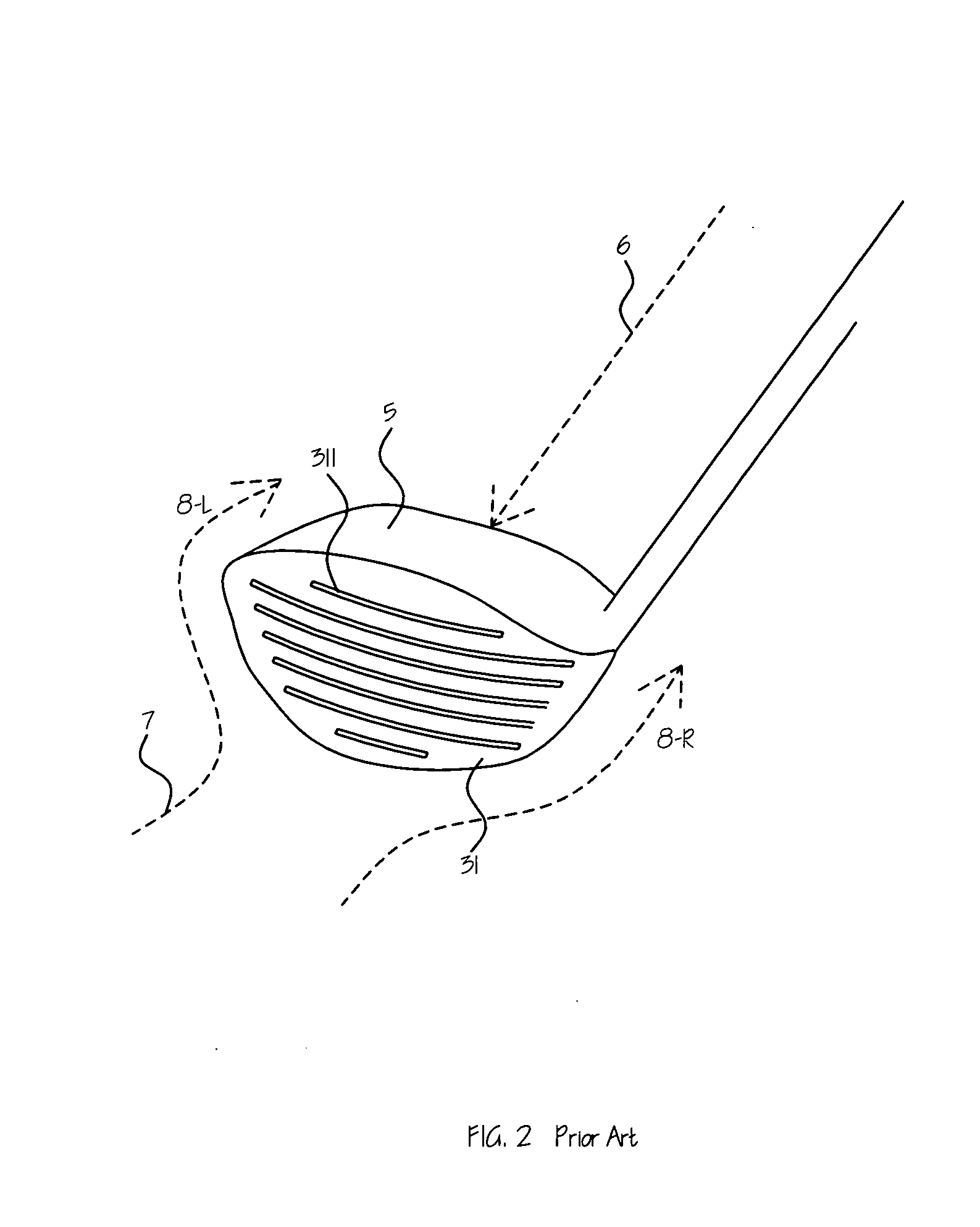 Trajectory stability increased golf clubs with pluralities of holes