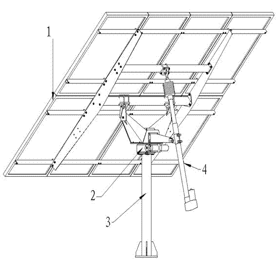 Adaptive rotation device for sun tracking and working method for adaptive rotation device