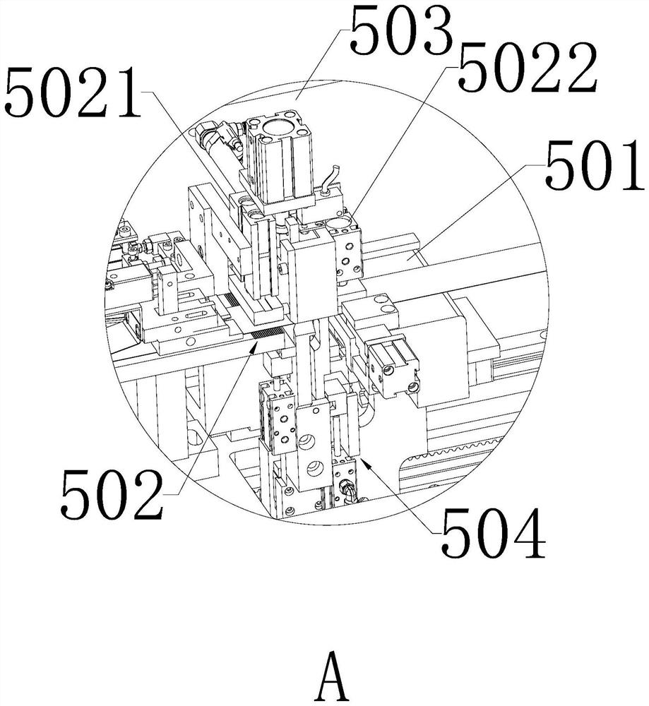 A zipper threading slider machine