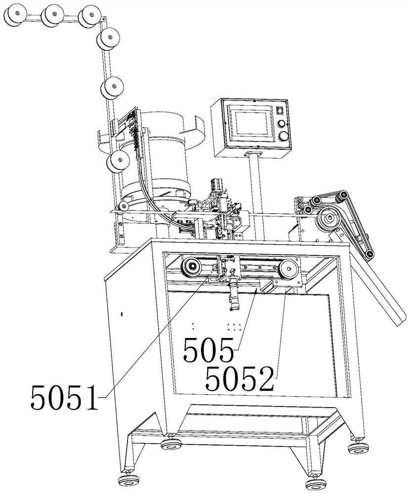 A zipper threading slider machine