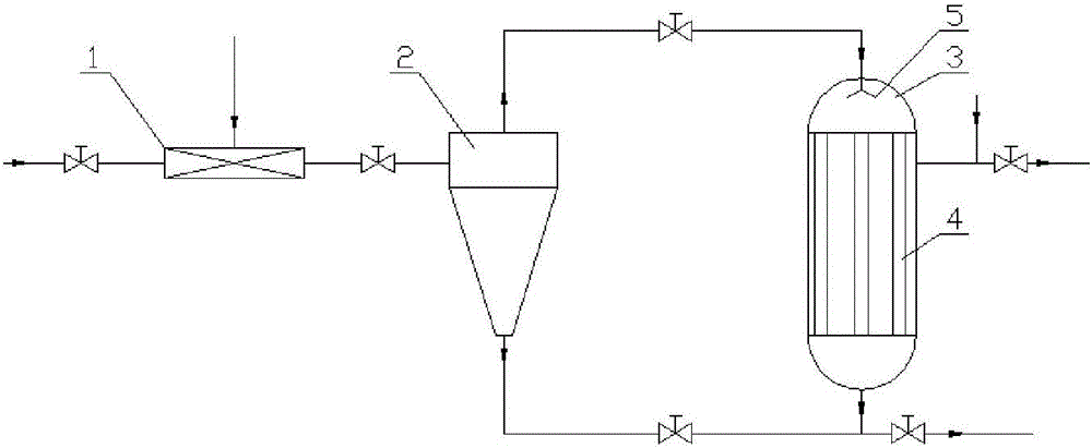 Solid-liquid separation device for oil slurry and solid-liquid separation system for oil slurry