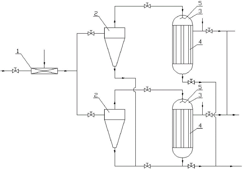 Solid-liquid separation device for oil slurry and solid-liquid separation system for oil slurry