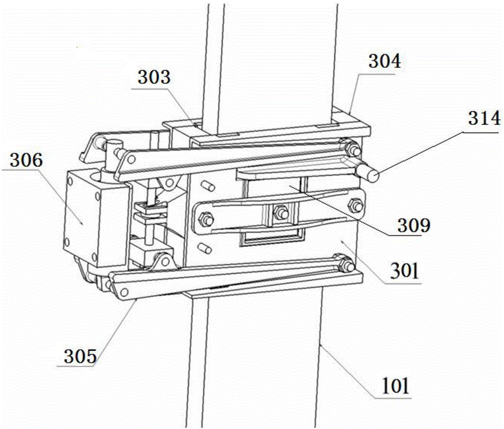 Longitudinal freedom degree simulation full aircraft flutter wind tunnel model support system