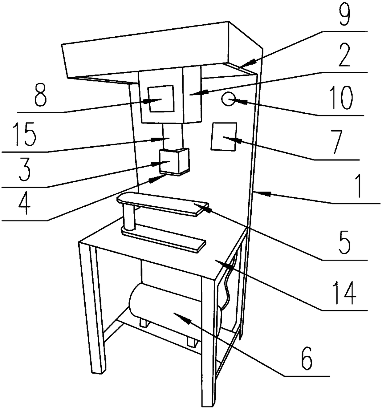 Leather repair machine and repair method thereof