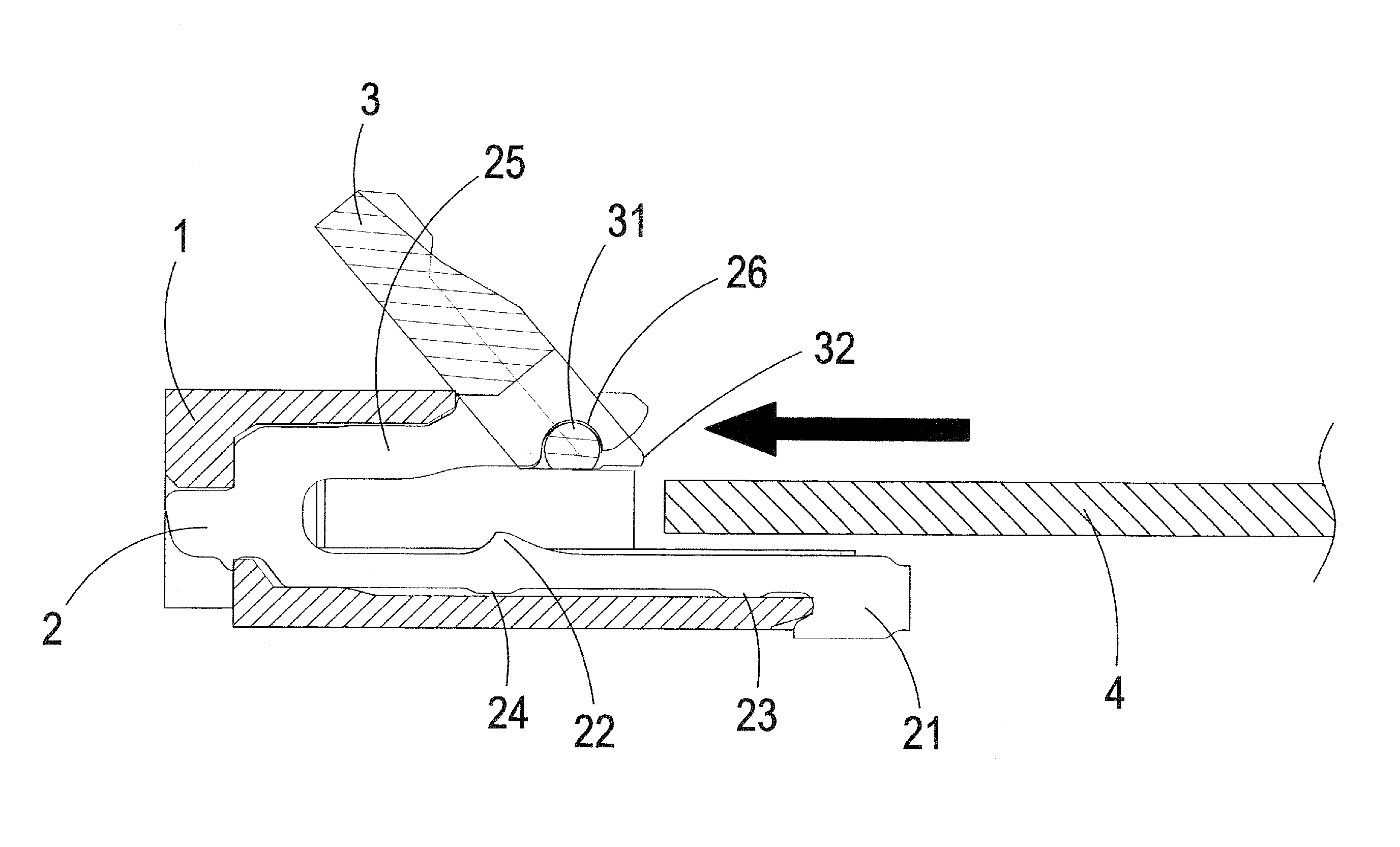 Structure of conductive terminal of electrical connector