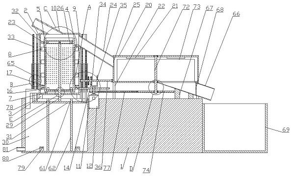 Drying device for bolt machining