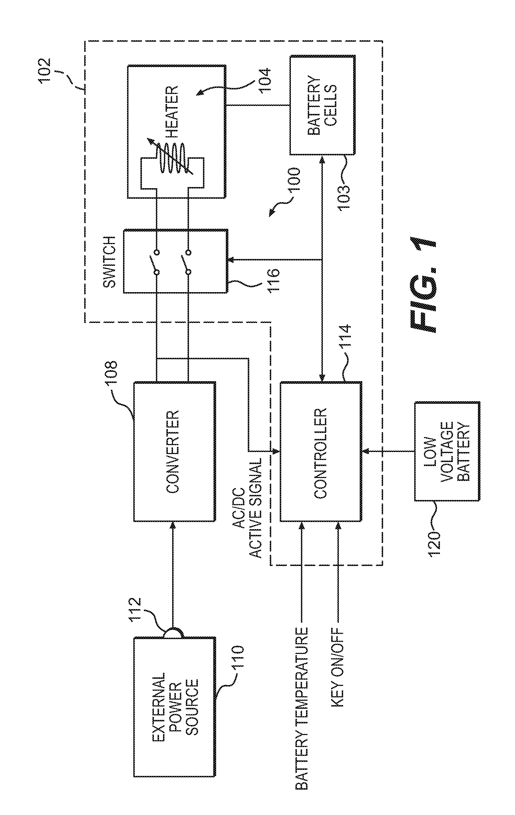 Electrical storage device heater for vehicle