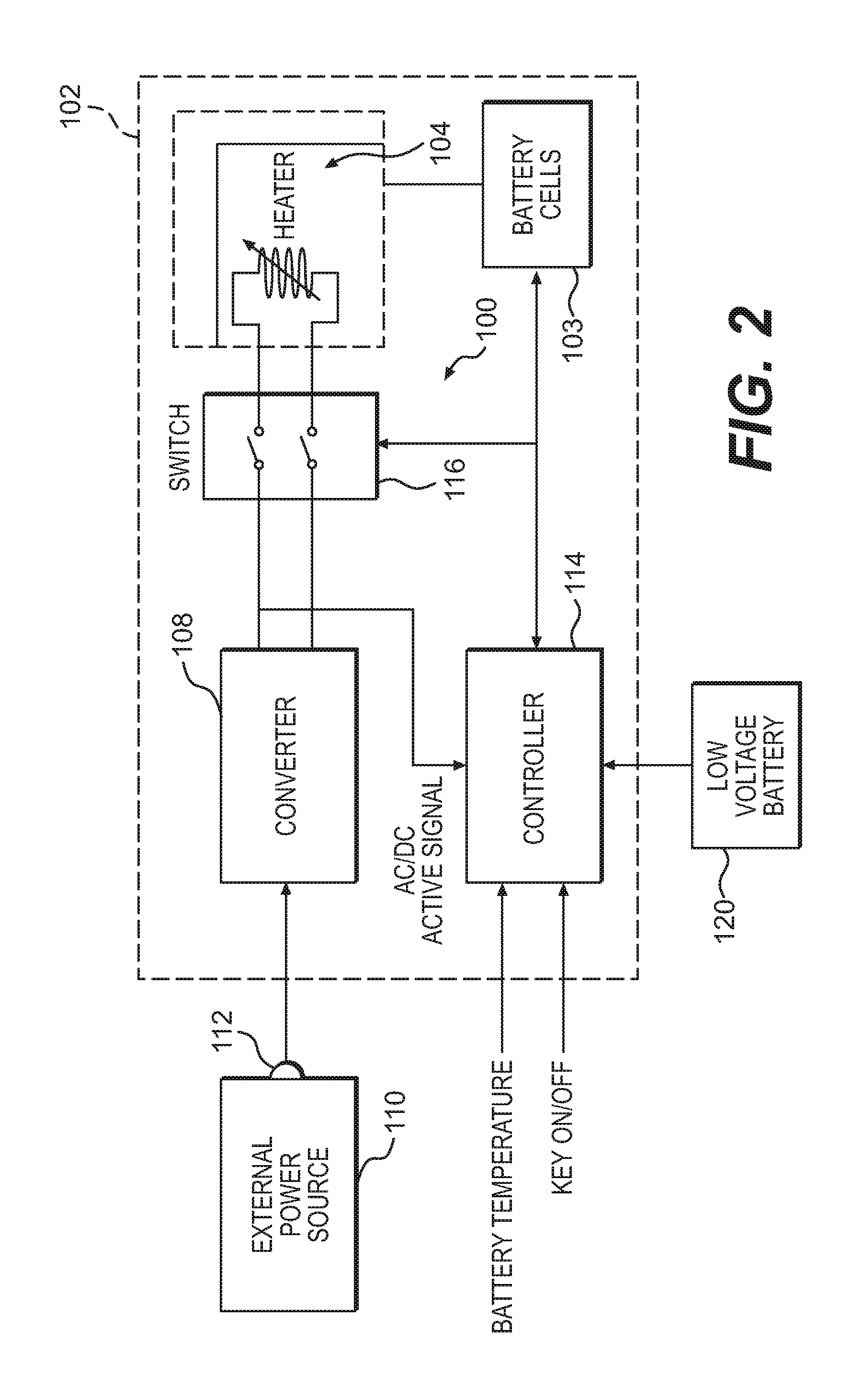 Electrical storage device heater for vehicle