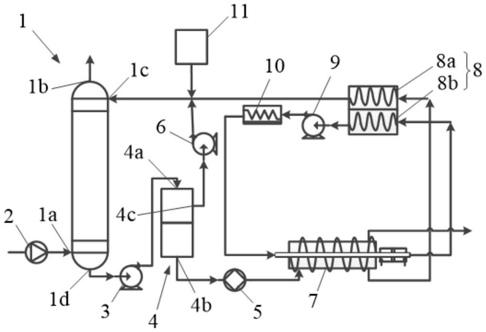 Carbon dioxide trapping system based on phase change absorbent