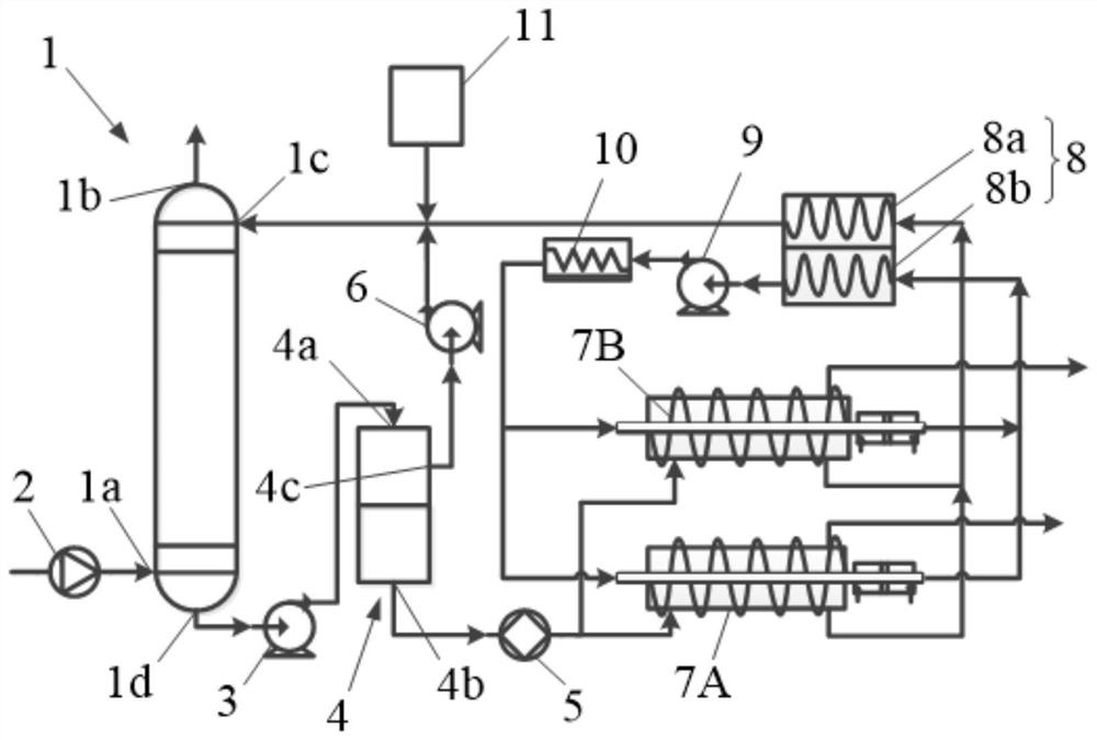 Carbon dioxide trapping system based on phase change absorbent