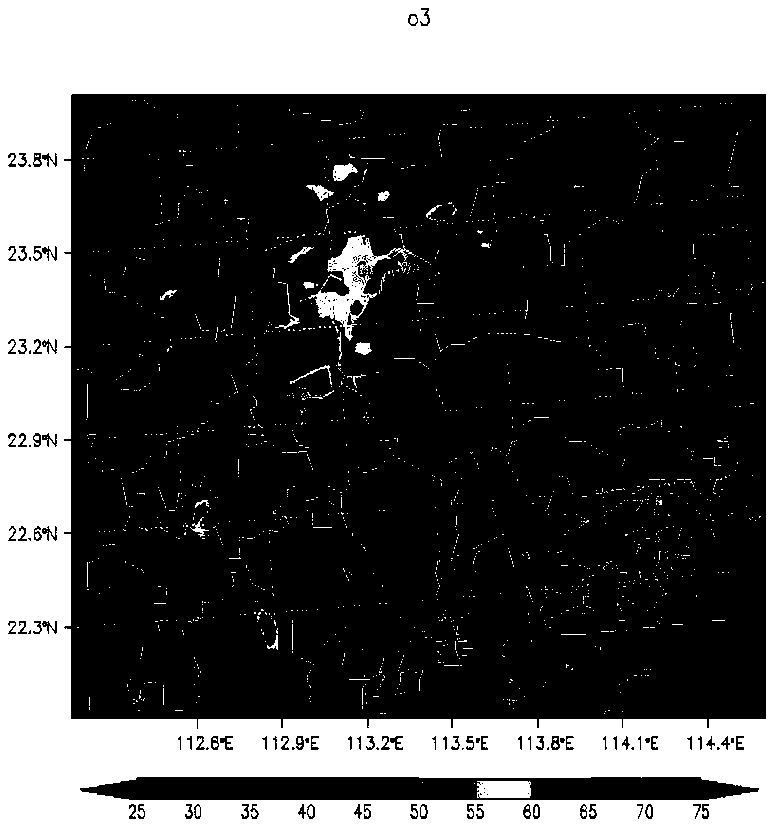 Air pollution simulation prediction algorithm for adding liquid phase chemical and wet deposition processes