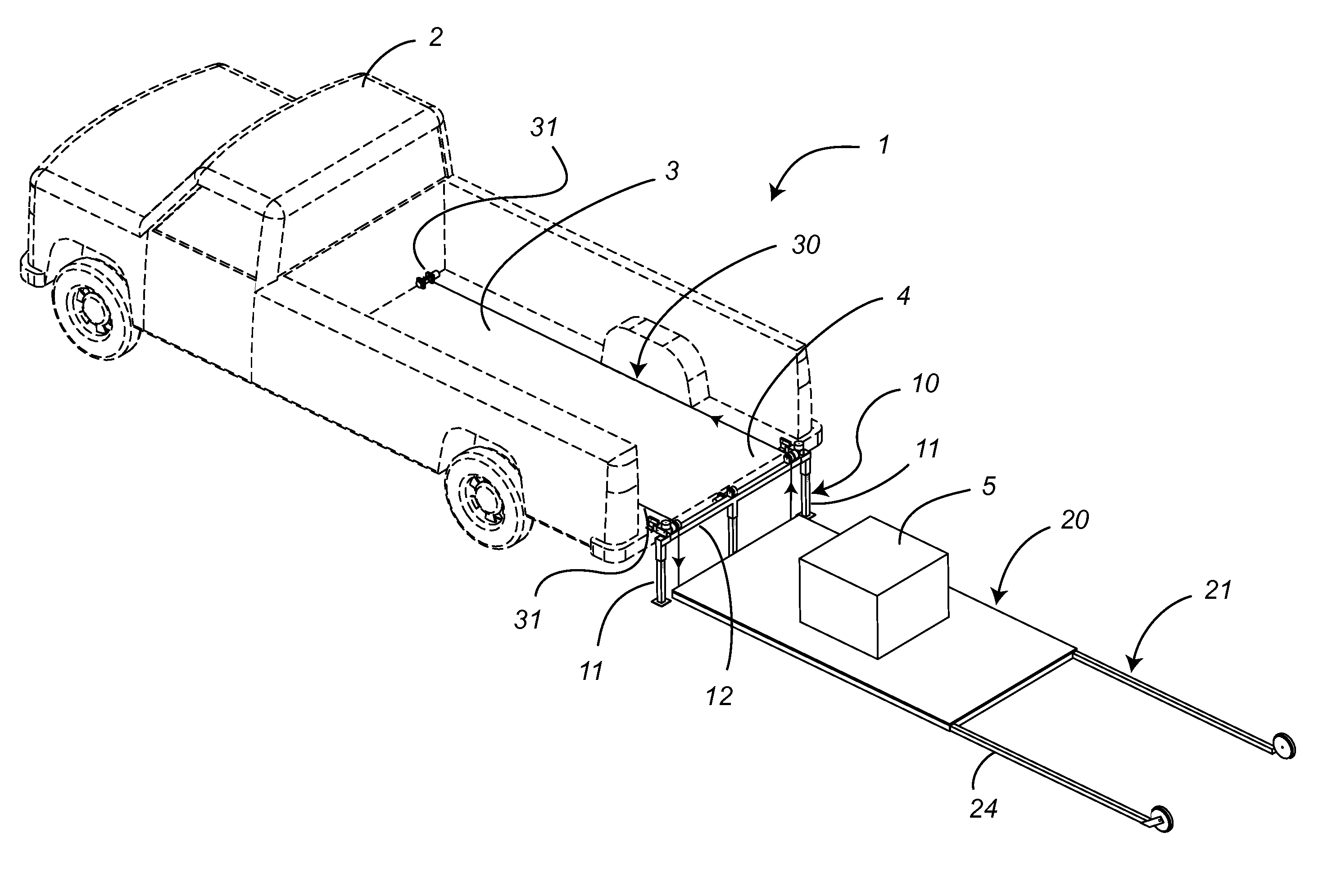 Truck loading device