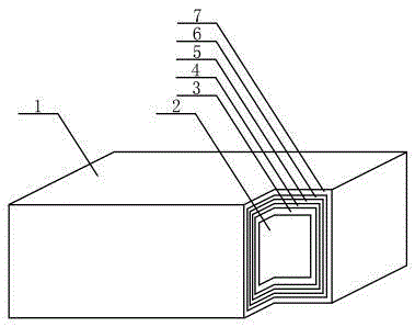 Composite material buoyancy tank glued by wood-plastic foaming board, PIN core material and foaming board