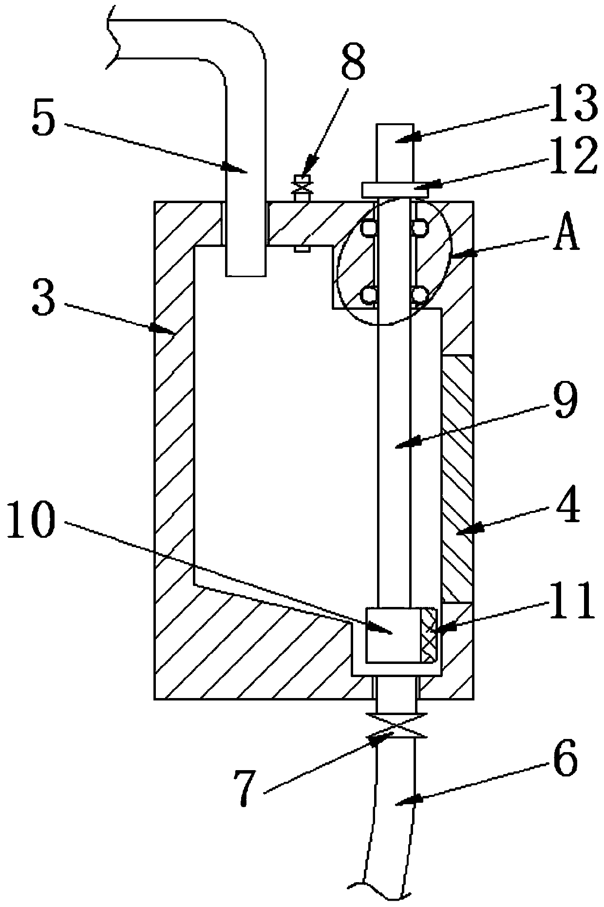 Oil spill prevention device of oil-electric hybrid unmanned aerial vehicle