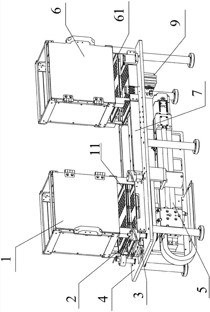 Automatic distribution mechanism for stock bins