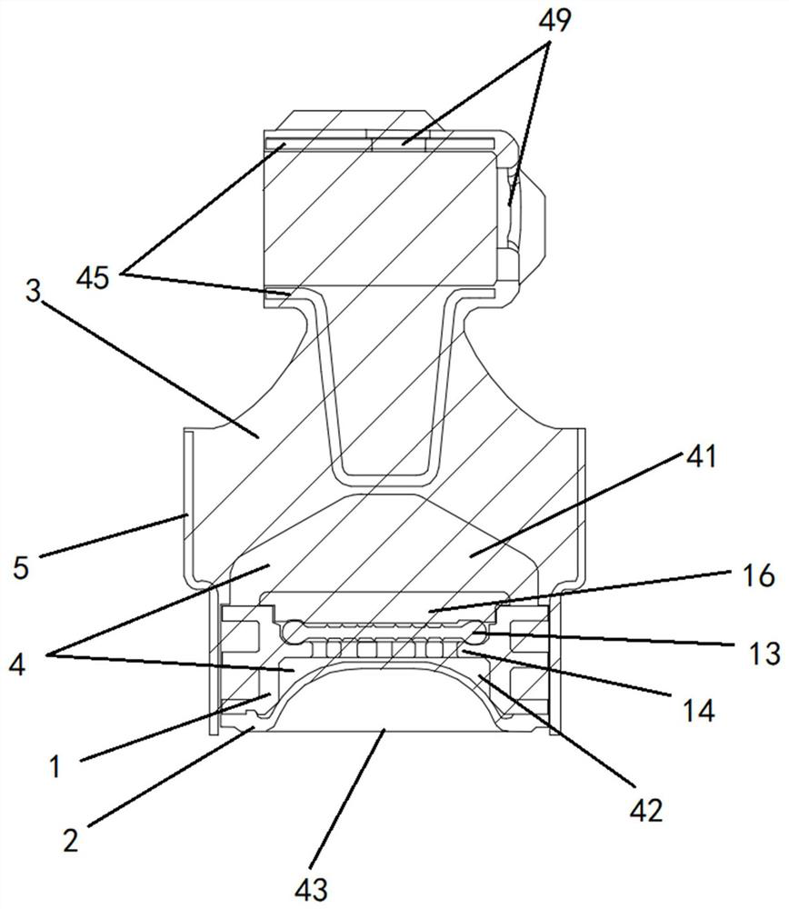 Hydraulic suspension decoupling vibration isolation device